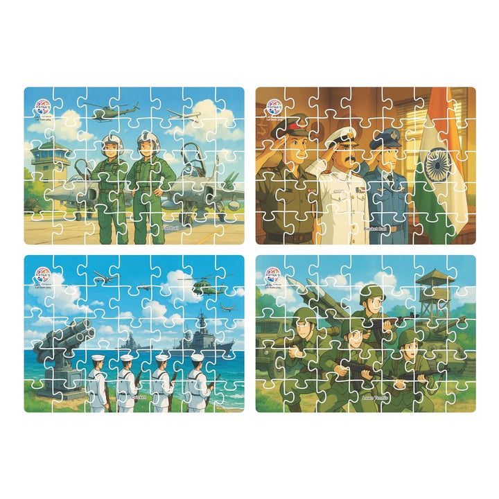 Ratna's 4 in 1 Indian Army Jigsaw Puzzle