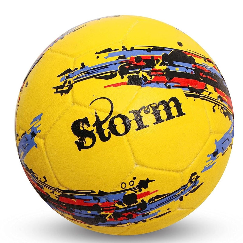 Nivia Football Size 5 (Yellow)- Storm Moulded (11-13 Years)