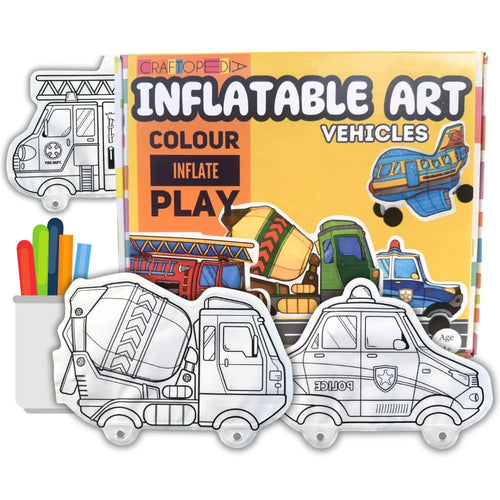Craftopedia DIY Vehicle Inflatable Art and Craft Kit (4-8 Years)