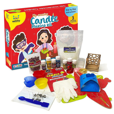 DIY Candle Making Kit, STEAM Learner, Educational & Learning Activity Toy Kit for Kids - Age 8+ (Big, Multicolor)