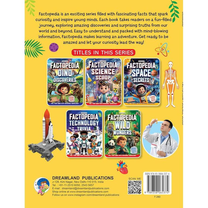 Dreamland Publications Factopedia Book - Amazing Facts for Curious Minds (7-12 Years)