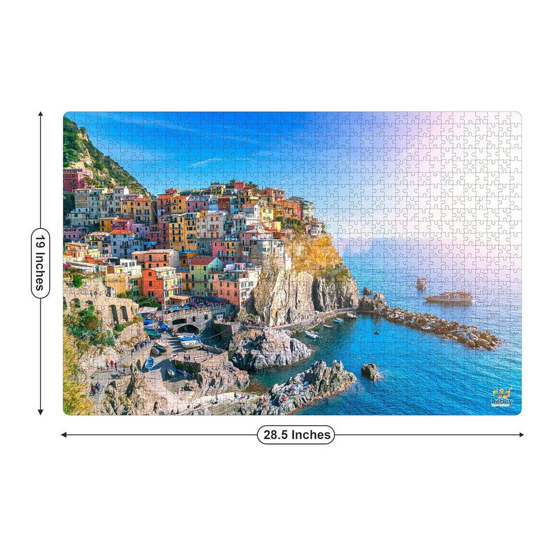 Wooden Cinque Terre Jigsaw Puzzle,1000 Pieces