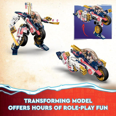 LEGO NINJAGO Sora’s Transforming Mech Bike Racer 71792 Building Toy Set (384 Pcs)