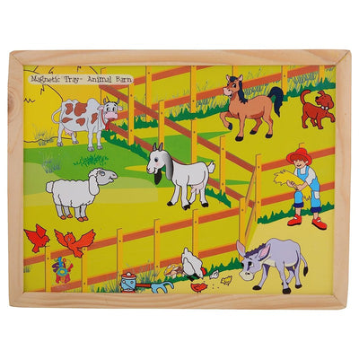 Magnetic Twin Play Tray - Animal Barn