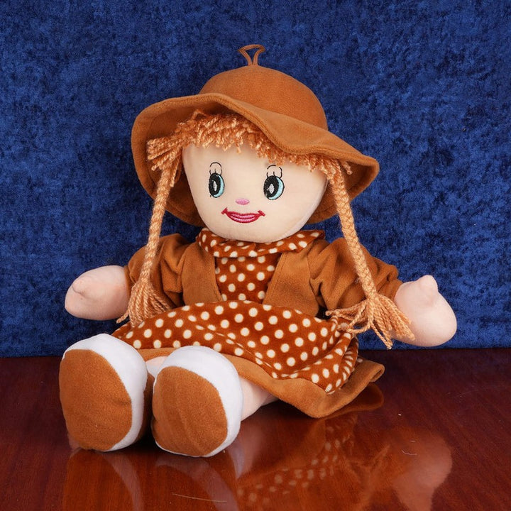 Rinky Doll Super Soft Washable Doll Soft Toy | Stuffed Soft Plush Toy Brown - 45 Cm