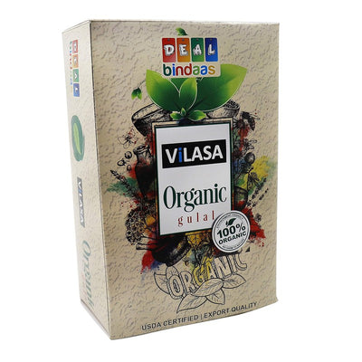 Vilasa Holi Organic Gulal (Pack of 1 = 200gm, 4pcs X 50gm )