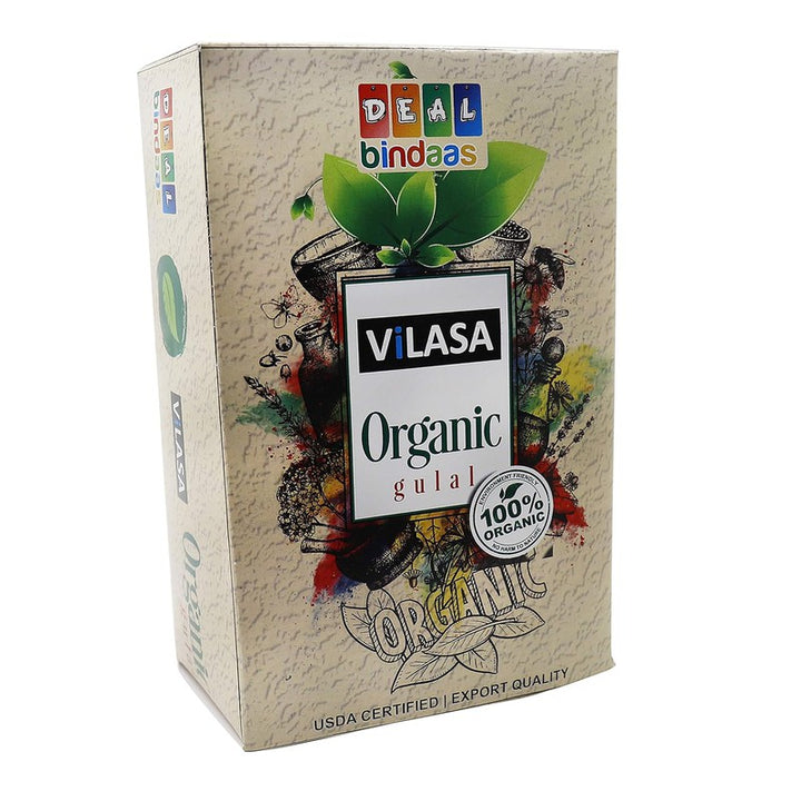 Vilasa Holi Organic Gulal (Pack of 3 = 600gm. (12pcs X 50gm))