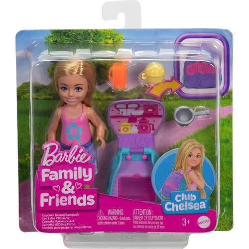 Mattel Original Barbie Family & Friends - Chelsea Doll with Cupcake Baking Set (3-9 Years)
