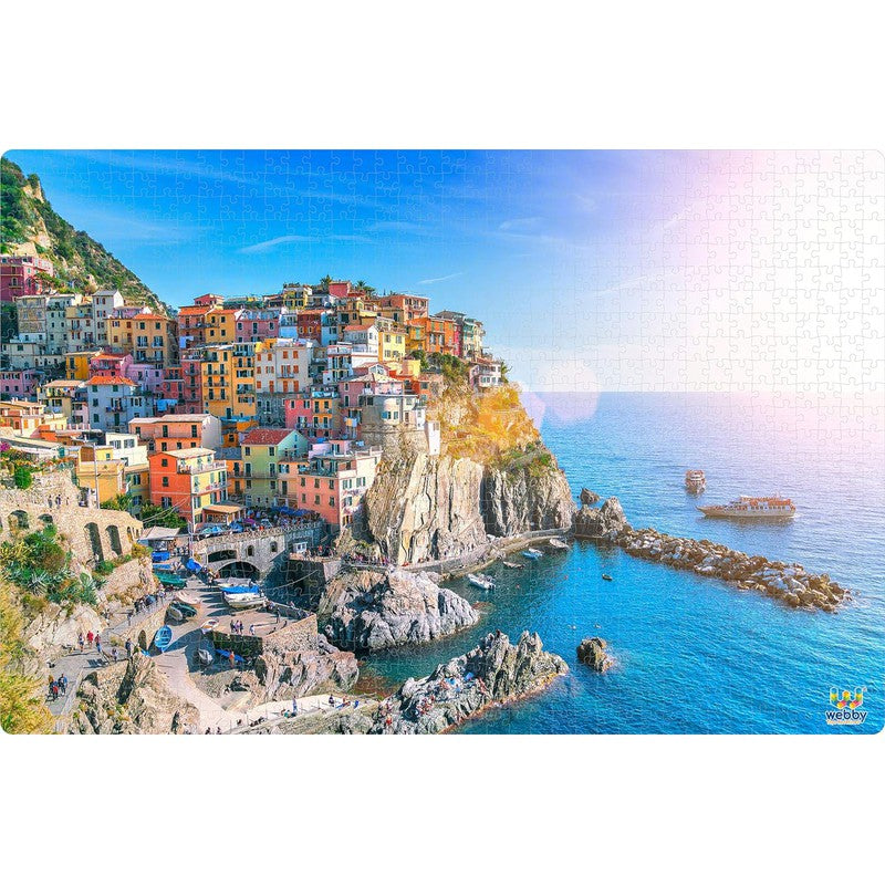 Wooden Cinque Terre Jigsaw Puzzle,1000 Pieces