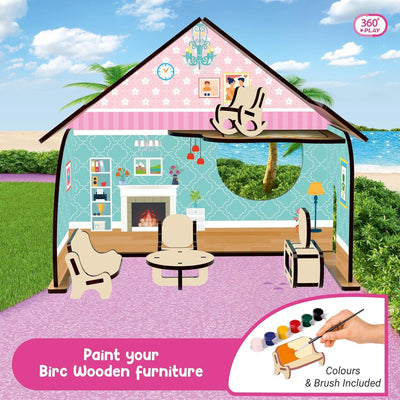 Dream Girl Beach House Wooden Doll House