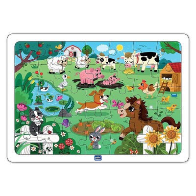 Farmyard Animals 35 pieces wooden Jigsaw Puzzles