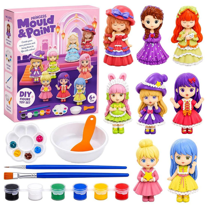 FunBlast DIY Mould & Paint Craft Kit | Paint Your Own Plaster Figurine Art Set