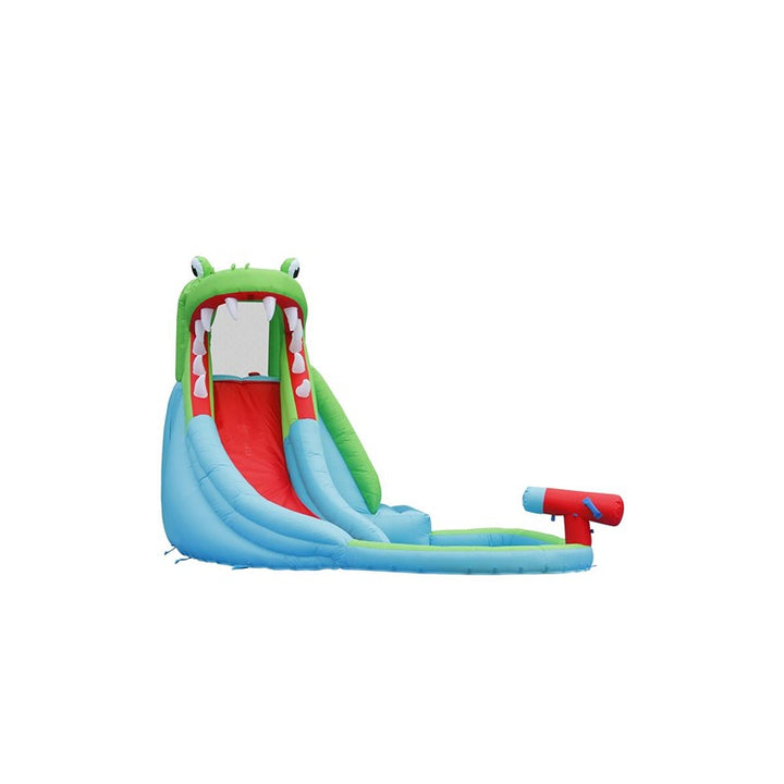 Crocodile Pool Water Slide with Climbing Wall and Splash Features | Weight- 20.03 Kg (3-10 Years) | COD Not Available