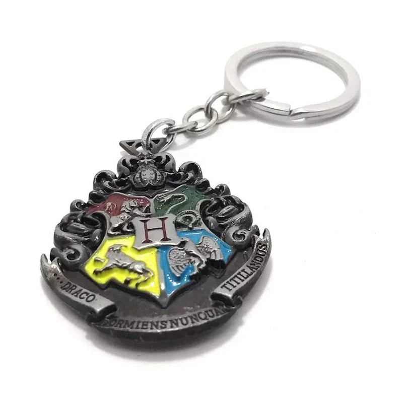 Harry Potter Double Sided Inspired Hogwarts Metal Keychain