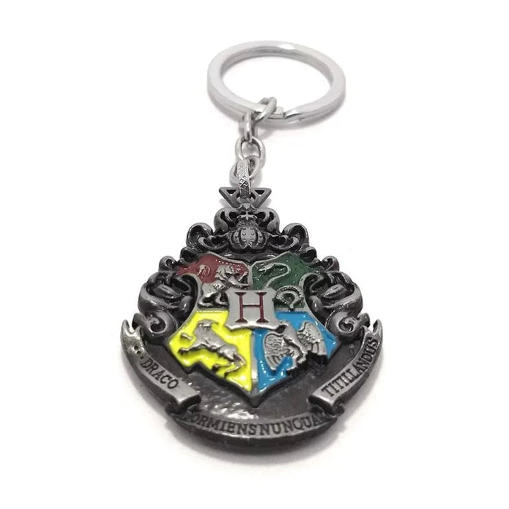 Harry Potter Double Sided Inspired Hogwarts Metal Keychain