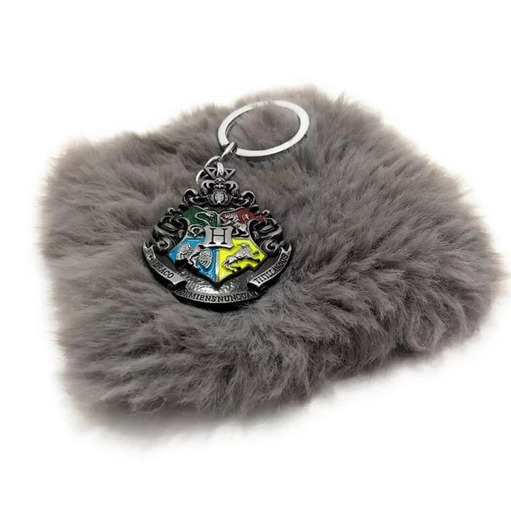 Harry Potter Double Sided Inspired Hogwarts Metal Keychain