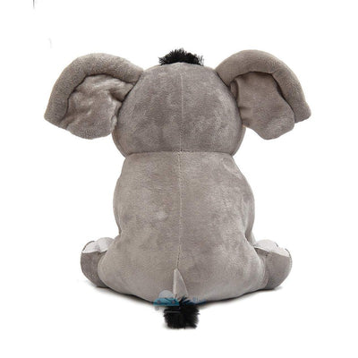 Baby Elephant with Monkey Soft Toy (Grey)