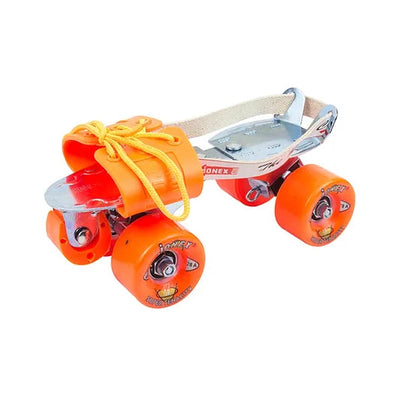 Super Tenacity Orange with Brake Adjustable Quad Roller Skates | 6-15 Years