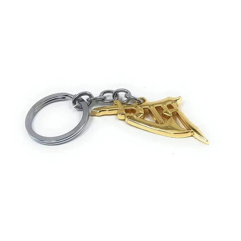 Lord Shree Ram Metal Keychain and Keyring - Golden