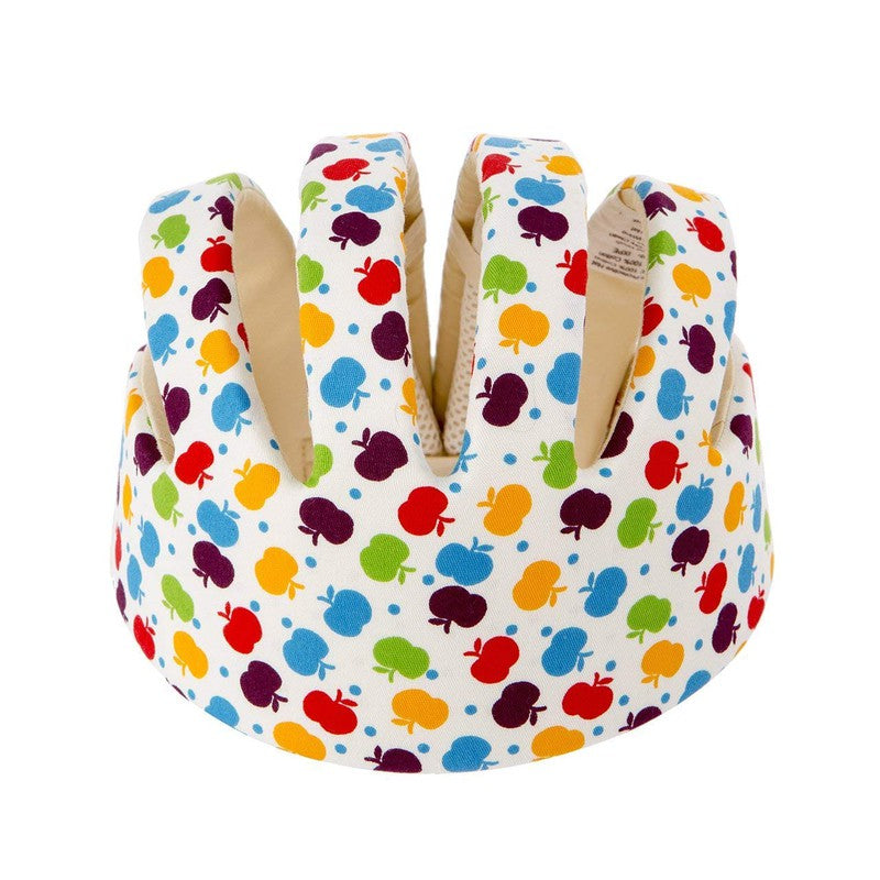 Safety Apple Print Helmet and Knee Pad Combo (Multicolour)