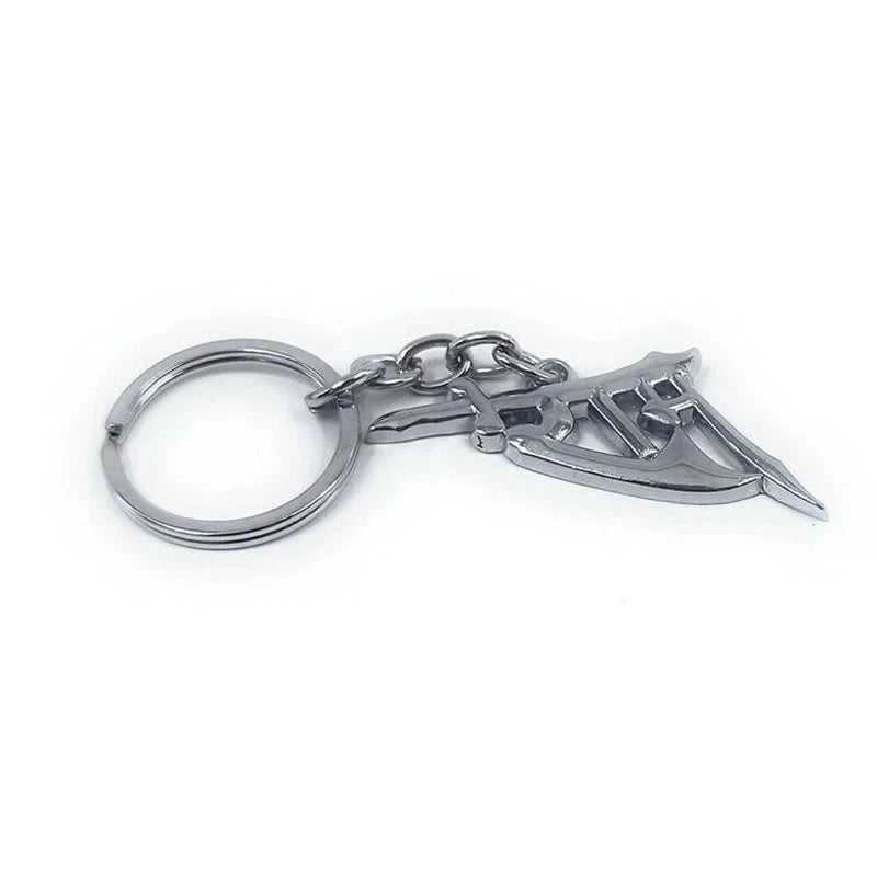 Lord Shree Ram Metal Keychain and Keyring - Silver