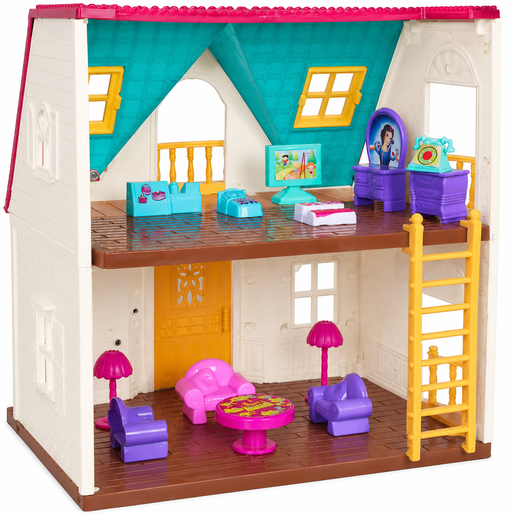 Hikari Nina Dollhouse | 2-Storey Pretend Play Doll House for Kids