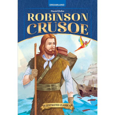 Robinson Crusoe-  Illustrated Abridged Classics for Children with Practice Questions