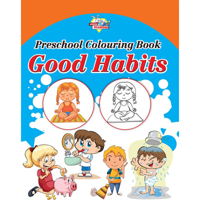 Preschool Colouring Books for Kids (Set of 5 Books) Copy Colouring Books | Good Habits | Helpers | Toys | Fruits | Vegetables