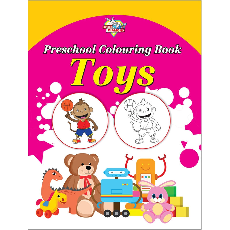 Preschool Colouring Books for Kids (Set of 5 Books) Copy Colouring Books | Good Habits | Helpers | Toys | Fruits | Vegetables