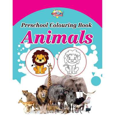 Preschool Colouring Books for Kids (Set of 5 Books) Copy Colouring Books | Good Habits | Fruits | Flowers | Animals | Vegetables