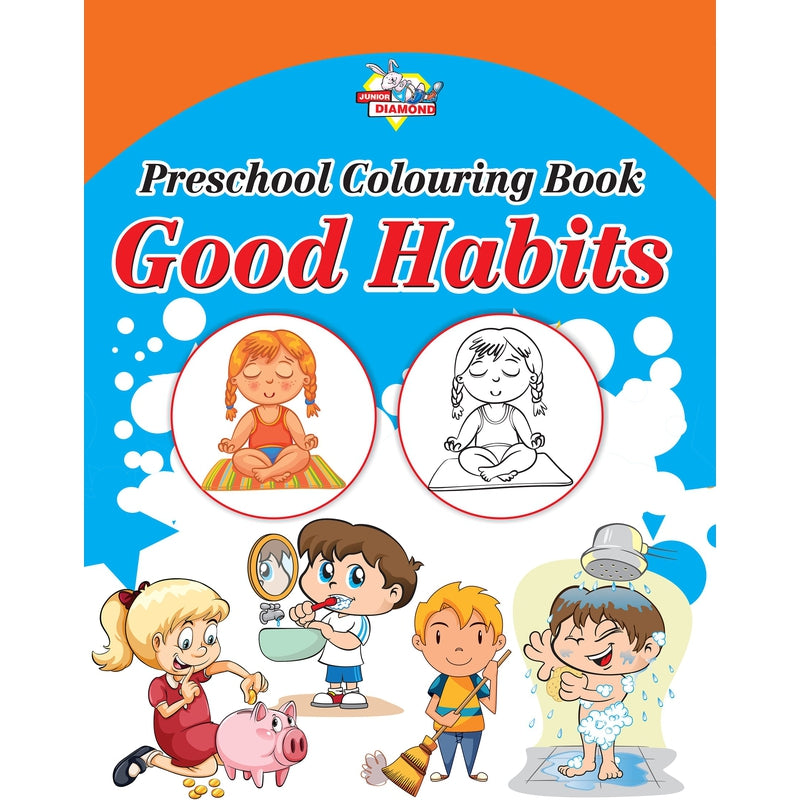 Preschool Colouring Books for Kids (Set of 5 Books) Copy Colouring Books | Good Habits | Numbers | Helpers | Toys | Animals