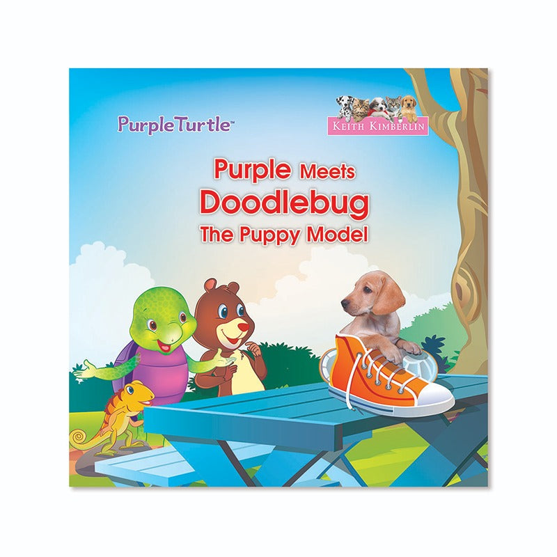 Purple Meets Doodlebug The Puppy Model - Story Book