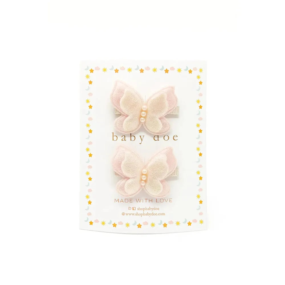 Baby Doe Shimmer Butterfly Hair Clips