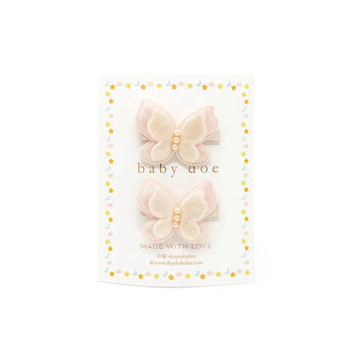 Baby Doe Shimmer Butterfly Hair Clips