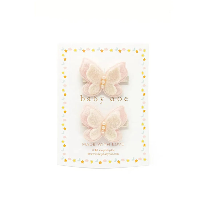 Baby Doe Shimmer Butterfly Hair Clips
