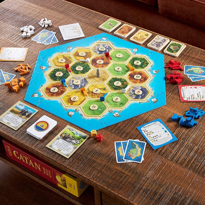 Original Funskool-Asmodee Klaus Teuber's Catan Board Game (Trade Build Settle)