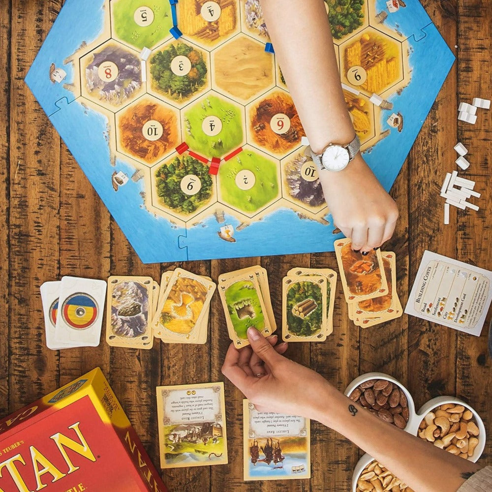 Original Funskool-Asmodee Klaus Teuber's Catan Board Game (Trade Build Settle)