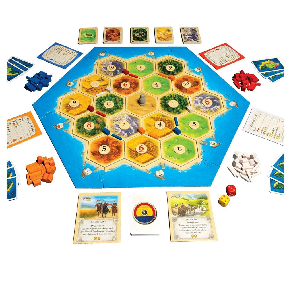 Original Funskool-Asmodee Klaus Teuber's Catan Board Game (Trade Build Settle)