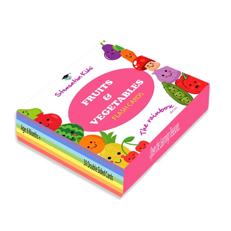 Fruits & Vegetable Double Sided Flash Card