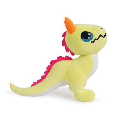 The Dragons Dazzle Neon Yellow Soft Toy