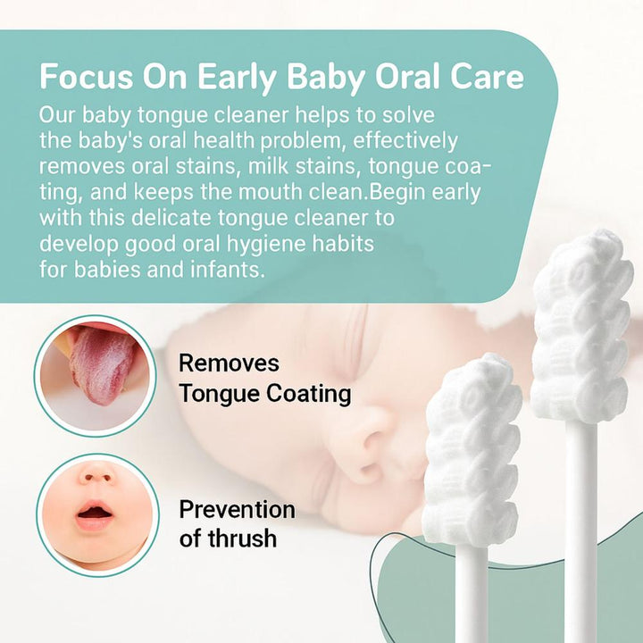 Zikku Infant Tongue Cleaner (Pack of 15 Pieces) | 0-3 Years