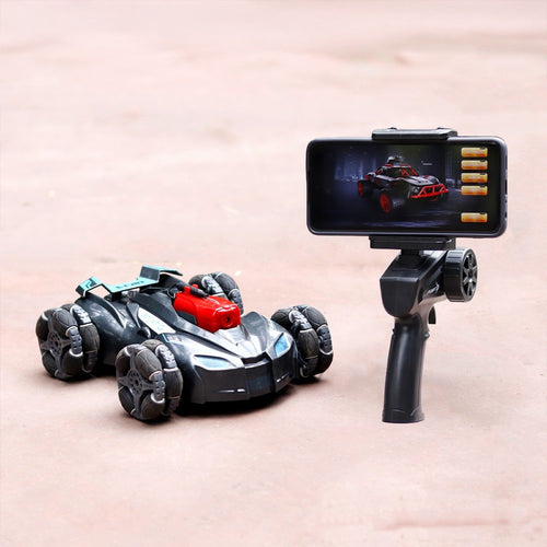 KLAL FPV Racing Remote Control Stunt Car with WiFi Camera - Real Time Video Transmission (5-14 Years)