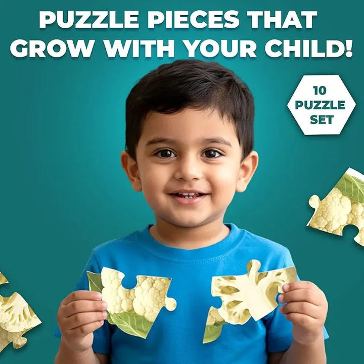 Toykraft Vegetables Puzzles – 4, 5 & 6 Piece Toddler Floor Puzzles