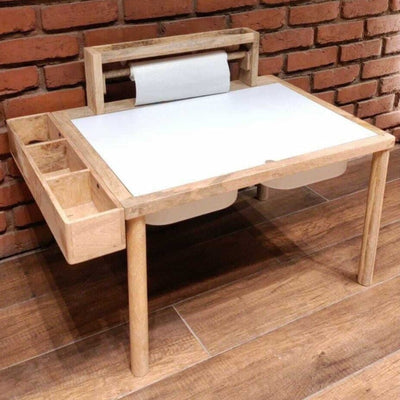 Sensory Art - Wooden Study Table (17 Inch Height) - COD Not Available