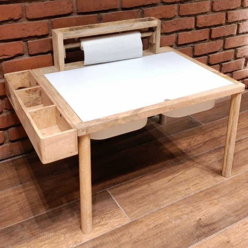 Sensory Art - Wooden Study Table (10 Inch Height) - COD Not Available