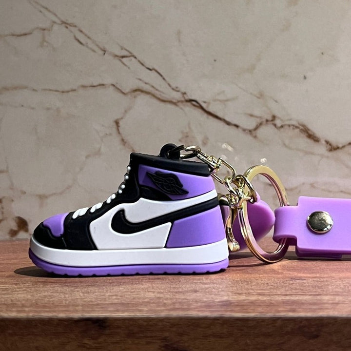 Nike Air Jordans large shoes keychain (Purple)