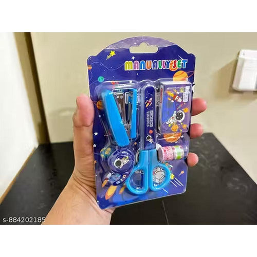 Ilearnngrow 5‑in‑One Sciccior and Staple Kit - Stationery Set