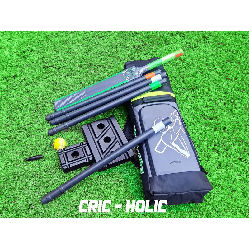 Jaspo Cric Holic Heavy Duty Plastic Cricket Bat Kit (Full Size) | 12+ Years