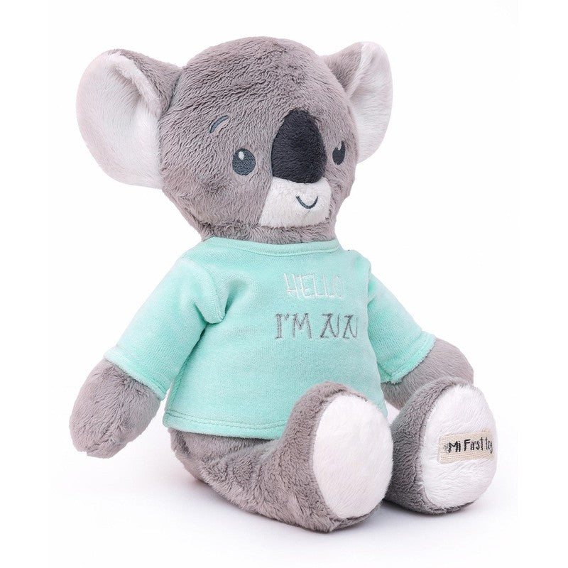 Koala Zuzu Coral Soft Toy with Tee- Grey