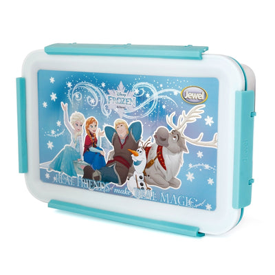 Original Licensed Disney Clip Up Insulated Inner Steel Lunch Box (Medium) - Frozen